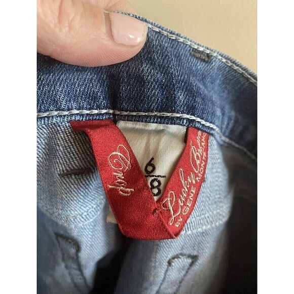 Lucky Brand Classic Rider Crop Denim Jeans. Sz.6/28 - Picture 3 of 4